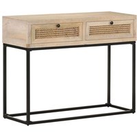 Konsolentisch 100x35x76 cm Mango Massivholz und Rohrgeflecht Vidaxl Konsolentisch 100x35x76 cm Mango Massivholz und Rohrgeflecht Vidaxl von VIDAXL