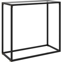 Riceel - vidaXL Konsolentisch Transparent 80x35x75 cm Hartglas von RICEEL