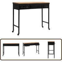 Vidaxl - Konsolentisch mdf und Tannenholz 100 x 33,5 x 80 cm - Vintage Schreibtisch - Wohnzimmer Deko - Nachttisch - Sideboard - Kommode Vidaxl - Konsolentisch mdf und Tannenholz 100 x 33,5 x 80 cm - Vintage Schreibtisch - Wohnzimmer Deko - Nachttisch - Sideboard - Kommode von VIDAXL