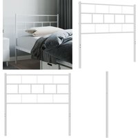 Vidaxl - Kopfteil Metall Weiß 80 cm - Bettenkopfteil - Metallbett - Weißer Kopfteil - Kopfteil 80 Cm - Schlafzimmereinrichtung - Home & Living Vidaxl - Kopfteil Metall Weiß 80 cm - Bettenkopfteil - Metallbett - Weißer Kopfteil - Kopfteil 80 Cm - Schlafzimmereinrichtung - Home & Living von VIDAXL
