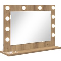 Vidaxl - Kosmetikspiegel Handwerkliche Eiche Holzwerkstoff 60 x 45 x 18 cm 470926 von VIDAXL