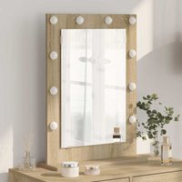 Kosmetikspiegel mit Spiegel Sonoma Eiche 70 x 50 x 18 cm Vidaxl von VIDAXL