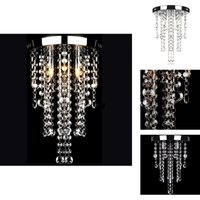 Kronleuchter - Hängelampe edle Deckenlampe mit transparenten Kristallperlen - Weiß Kronleuchter - Hängelampe edle Deckenlampe mit transparenten Kristallperlen - Weiß von VIDAXL