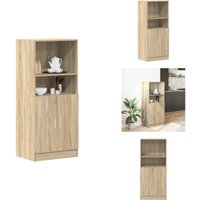 Küchenschrank Sonoma-Eiche 57x41,5x131,5 cm Holzwerkstoff - Küchenschrank - Küchenschränke - Schrank - Vorratsschrank von VIDAXL