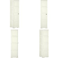Vidaxl - Kunststoffschrank 40x43x164 cm Holzdesign Vanilleeis - Aufbewahrungsschrank - Kunststoffschrank - Garderobenfach - Kommoden - Regal - Home & von VIDAXL