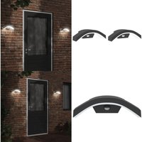 Vidaxl - LED-Außenwandleuchten mit Sensor 2 Stk. Schwarz Aludruckguss - LED-Lampe - Außenleuchte - Wandleuchte - Bewegungsmelder - Sensoreinrichtung Vidaxl - LED-Außenwandleuchten mit Sensor 2 Stk. Schwarz Aludruckguss - LED-Lampe - Außenleuchte - Wandleuchte - Bewegungsmelder - Sensoreinrichtung von VIDAXL
