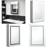 Vidaxl - LED-Bad-Spiegelschrank Betongrau 50x13x70 cm - LED-Spiegelschrank - Badezimmerspiegel - Betonlook - Wandmontage - Beleuchtung - Home & Living Vidaxl - LED-Bad-Spiegelschrank Betongrau 50x13x70 cm - LED-Spiegelschrank - Badezimmerspiegel - Betonlook - Wandmontage - Beleuchtung - Home & Living von VIDAXL