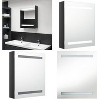 Vidaxl - LED-Bad-Spiegelschrank Glänzendes Schwarz 50x14x60 cm - LED-Spiegelschrank - Badezimmerspiegel - Kosmetikspiegel - Wandregal Vidaxl - LED-Bad-Spiegelschrank Glänzendes Schwarz 50x14x60 cm - LED-Spiegelschrank - Badezimmerspiegel - Kosmetikspiegel - Wandregal von VIDAXL