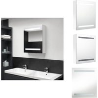 Vidaxl - LED-Bad-Spiegelschrank Glänzendes Weiß 50x14x60 cm - LED-Spiegelschrank - Badezimmermöbel - Kosmetikspiegel - Wandspiegel Vidaxl - LED-Bad-Spiegelschrank Glänzendes Weiß 50x14x60 cm - LED-Spiegelschrank - Badezimmermöbel - Kosmetikspiegel - Wandspiegel von VIDAXL