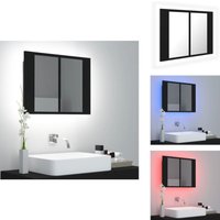 Vidaxl - LED-Bad-Spiegelschrank Schwarz 60x12x45 cm Acryl - LED-Spiegelschrank - Badezimmerspiegel - Acrylspiegel - Schwarzer Spiegelschrank Vidaxl - LED-Bad-Spiegelschrank Schwarz 60x12x45 cm Acryl - LED-Spiegelschrank - Badezimmerspiegel - Acrylspiegel - Schwarzer Spiegelschrank von VIDAXL