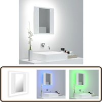 LED-Bad-Spiegelschrank Weiß 40x12x45 cm Acryl - LED-Spiegelschrank - Badezimmerspiegel - Acrylspiegel - Weißes Möbelstück - Aufbewahrungsbauernhaus LED-Bad-Spiegelschrank Weiß 40x12x45 cm Acryl - LED-Spiegelschrank - Badezimmerspiegel - Acrylspiegel - Weißes Möbelstück - Aufbewahrungsbauernhaus von VIDAXL