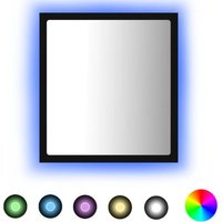 LED-Badspiegel Schwarz 40x8,5x37 cm Acryl Vidaxl Schwarz von VIDAXL
