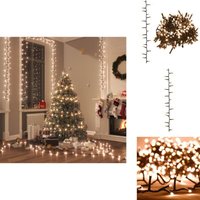 Vidaxl - LED-Lichterkette mit 2000 LEDs Warmweiß 45 m pvc - Weihnachtsdeko - Lichterkette - led Beleuchtung - Warmwellig - Grün Vidaxl - LED-Lichterkette mit 2000 LEDs Warmweiß 45 m pvc - Weihnachtsdeko - Lichterkette - led Beleuchtung - Warmwellig - Grün von VIDAXL
