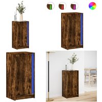 Vidaxl - LED-Sideboard Räuchereiche 42,5x34x85 cm Holzwerkstoff von VIDAXL