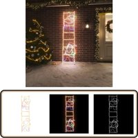 LED-Silhouette Weihnachtsmann auf Leiter 552 LEDs 50x200 cm - Weihnachtliche Beleuchtung - Weihnachtsdeko - Lichterkette - LED-Dekoration LED-Silhouette Weihnachtsmann auf Leiter 552 LEDs 50x200 cm - Weihnachtliche Beleuchtung - Weihnachtsdeko - Lichterkette - LED-Dekoration von VIDAXL