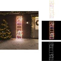 LED-Silhouette Weihnachtsmann auf Leiter 552 LEDs 50x200 cm - Weihnachtliche Beleuchtung - Weihnachtsdeko - Lichterkette - LED-Dekoration LED-Silhouette Weihnachtsmann auf Leiter 552 LEDs 50x200 cm - Weihnachtliche Beleuchtung - Weihnachtsdeko - Lichterkette - LED-Dekoration von VIDAXL
