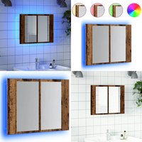 Vidaxl - LED-Spiegelschrank Altholz-Optik 60x12x45 cm Holzwerkstoff Vidaxl - LED-Spiegelschrank Altholz-Optik 60x12x45 cm Holzwerkstoff von VIDAXL