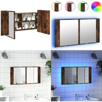 Vidaxl - LED-Spiegelschrank Räuchereiche 90x12x45 cm Acryl - LED-Spiegelschrank - Badezimmerspiegel - Holzwerkstoffschrank - Rauchfarben Möbel - rgb Vidaxl - LED-Spiegelschrank Räuchereiche 90x12x45 cm Acryl - LED-Spiegelschrank - Badezimmerspiegel - Holzwerkstoffschrank - Rauchfarben Möbel - rgb von VIDAXL