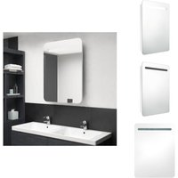 Vidaxl - LED-Spiegelschrank fürs Bad Glänzend Weiß 60x11x80 cm - LED-Spiegelschrank - Badezimmerspiegel - Wandspiegel - Spiegelschrank Weiß Vidaxl - LED-Spiegelschrank fürs Bad Glänzend Weiß 60x11x80 cm - LED-Spiegelschrank - Badezimmerspiegel - Wandspiegel - Spiegelschrank Weiß von VIDAXL
