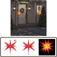 Vidaxl - LED-Weihnachtssterne 3 Stk. mit Erdspießen Faltbar Rot 57 cm - LED-Dekoration - Weihnachtsbeleuchtung - Lichterkette - Outdoor Beleuchtung Vidaxl - LED-Weihnachtssterne 3 Stk. mit Erdspießen Faltbar Rot 57 cm - LED-Dekoration - Weihnachtsbeleuchtung - Lichterkette - Outdoor Beleuchtung von VIDAXL