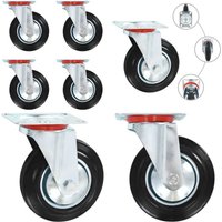 Vidaxl - Lenkrollen 4 Stk. 160 mm - Lenkrollen - Rollensatz - Schwenkräder - Schwerlastrollen - Industrierollen - Home & Living von VIDAXL