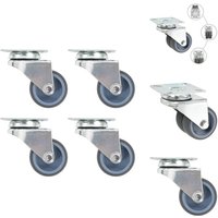 Lenkrollen mit Zwillingsrad 4 Stk. 50 mm - Lenkrolle - Lenkrollen - Schwenkrolle - Schwenkrollen von VIDAXL