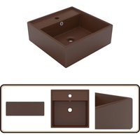 Vidaxl - Luxus-Waschbecken Überlauf Quadratisch Matt Dunkelbraun 41x41cm - Duscheinfassung - Waschbecken - Küchenspüle - Handwaschbecken - Designerbad Vidaxl - Luxus-Waschbecken Überlauf Quadratisch Matt Dunkelbraun 41x41cm - Duscheinfassung - Waschbecken - Küchenspüle - Handwaschbecken - Designerbad von VIDAXL