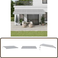 Vidaxl - Markise Automatisch Einziehbar Anthrazit und Weiß 600x300 cm von VIDAXL