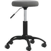 Vidaxl - Massagehocker Samt Dunkelgrau von VIDAXL