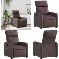 Vidaxl - Massagesessel Braun Kunstleder - Massage Stuhl - Relaxstuhl - TV-Sessel - Bequeme Lounge - Lederlook - Home & Living Vidaxl - Massagesessel Braun Kunstleder - Massage Stuhl - Relaxstuhl - TV-Sessel - Bequeme Lounge - Lederlook - Home & Living von VIDAXL