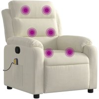 Massagesessel Creme Samt Vidaxl von VIDAXL