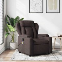 Massagesessel Dunkelbraun Stoff Vidaxl Massagesessel Dunkelbraun Stoff Vidaxl von VIDAXL