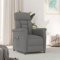 Massagesessel Dunkelgrau Mikrofaser - Vidaxl von VIDAXL