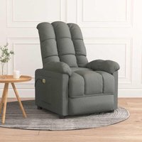 Vidaxl - Massagesessel Dunkelgrau Stoff von VIDAXL