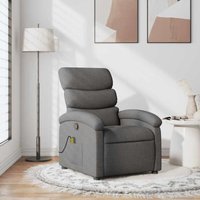 Massagesessel Dunkelgrau Stoff - Vidaxl von VIDAXL