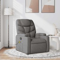 Massagesessel Dunkelgrau Stoff - Vidaxl von VIDAXL