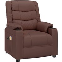Massagesessel Elektrisch Braun Kunstleder - Vidaxl von VIDAXL