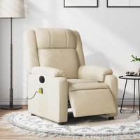 Vidaxl - Massagesessel Elektrisch Creme Stoff Vidaxl - Massagesessel Elektrisch Creme Stoff von VIDAXL