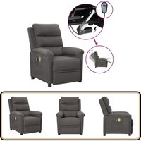 Vidaxl - Massagesessel Elektrisch Dunkelgrau Stoff - Elektrischer Massagesessel - Massage Sessel - Relax Sessel - Fernsehsessel - Wohnzimmermöbel Vidaxl - Massagesessel Elektrisch Dunkelgrau Stoff - Elektrischer Massagesessel - Massage Sessel - Relax Sessel - Fernsehsessel - Wohnzimmermöbel von VIDAXL