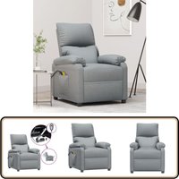 Vidaxl - Massagesessel Elektrisch Hellgrau Stoff - Elektrischer Massagesessel - Relaxsessel - Bequeme Sessel - Ergonomische Stuhl - Polstersessel Vidaxl - Massagesessel Elektrisch Hellgrau Stoff - Elektrischer Massagesessel - Relaxsessel - Bequeme Sessel - Ergonomische Stuhl - Polstersessel von VIDAXL