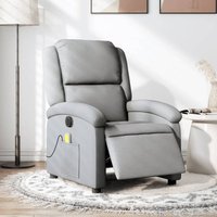 Vidaxl - Massagesessel Elektrisch Hellgrau Stoff Vidaxl - Massagesessel Elektrisch Hellgrau Stoff von VIDAXL
