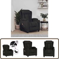 Vidaxl - Massagesessel Elektrisch Schwarz Stoff - Elektrischer Massagesessel - Relaxsessel - Fernsehsessel - Masseur - Wellnessstuhl von VIDAXL