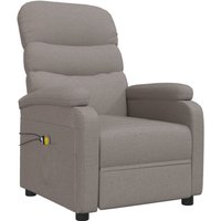 Massagesessel Elektrisch Taupe Stoff Vidaxl von VIDAXL