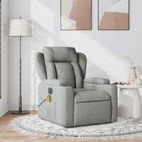 Massagesessel Hellgrau Stoff - Vidaxl von VIDAXL