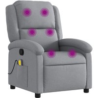 Massagesessel Hellgrau Stoff Vidaxl von VIDAXL