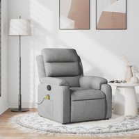 Massagesessel Hellgrau Stoff - Vidaxl von VIDAXL