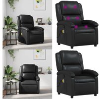 Vidaxl - Massagesessel Schwarz Kunstleder - Massage Stuhl - Relaxsessel - TV-Sessel - Ecksofa - Wohnzimmersofa - Home & Living von VIDAXL