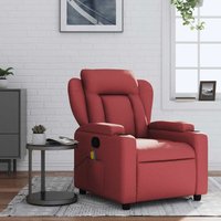 Vidaxl - Massagesessel Weinrot Kunstleder 159472 von VIDAXL