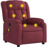 Massagesessel Weinrot Stoff Vidaxl von VIDAXL