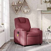 Massagesessel Weinrot Stoff - Vidaxl von VIDAXL